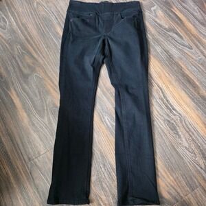 SPANX Womens High Waisted Black Pull On Pants with Back Zipper Detail Size 29